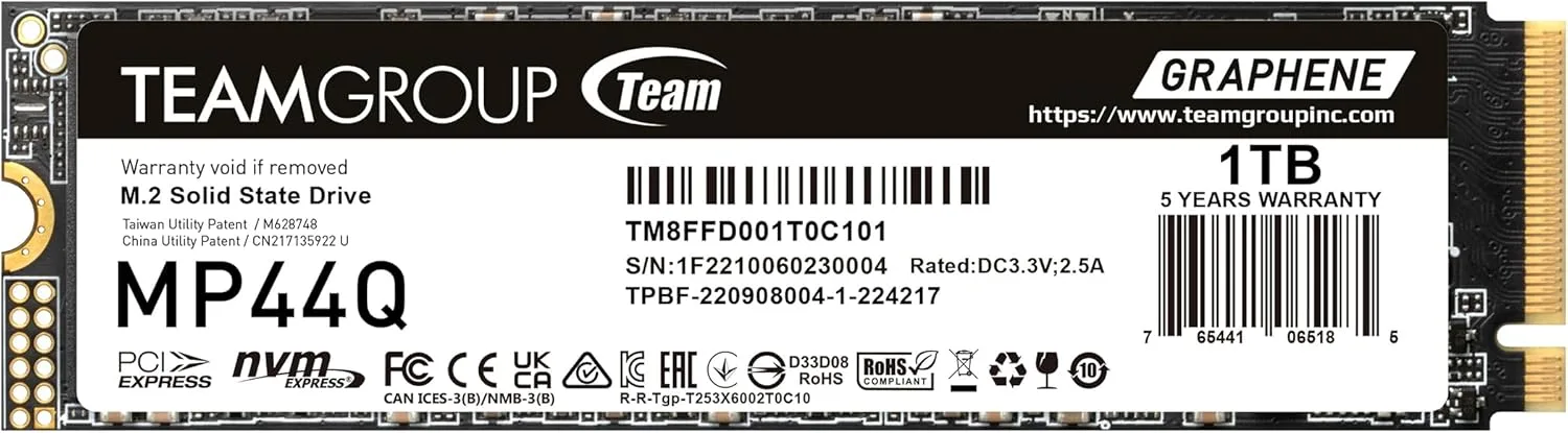 SSD TEAMGROUP MP44Q 1TB GEN 4