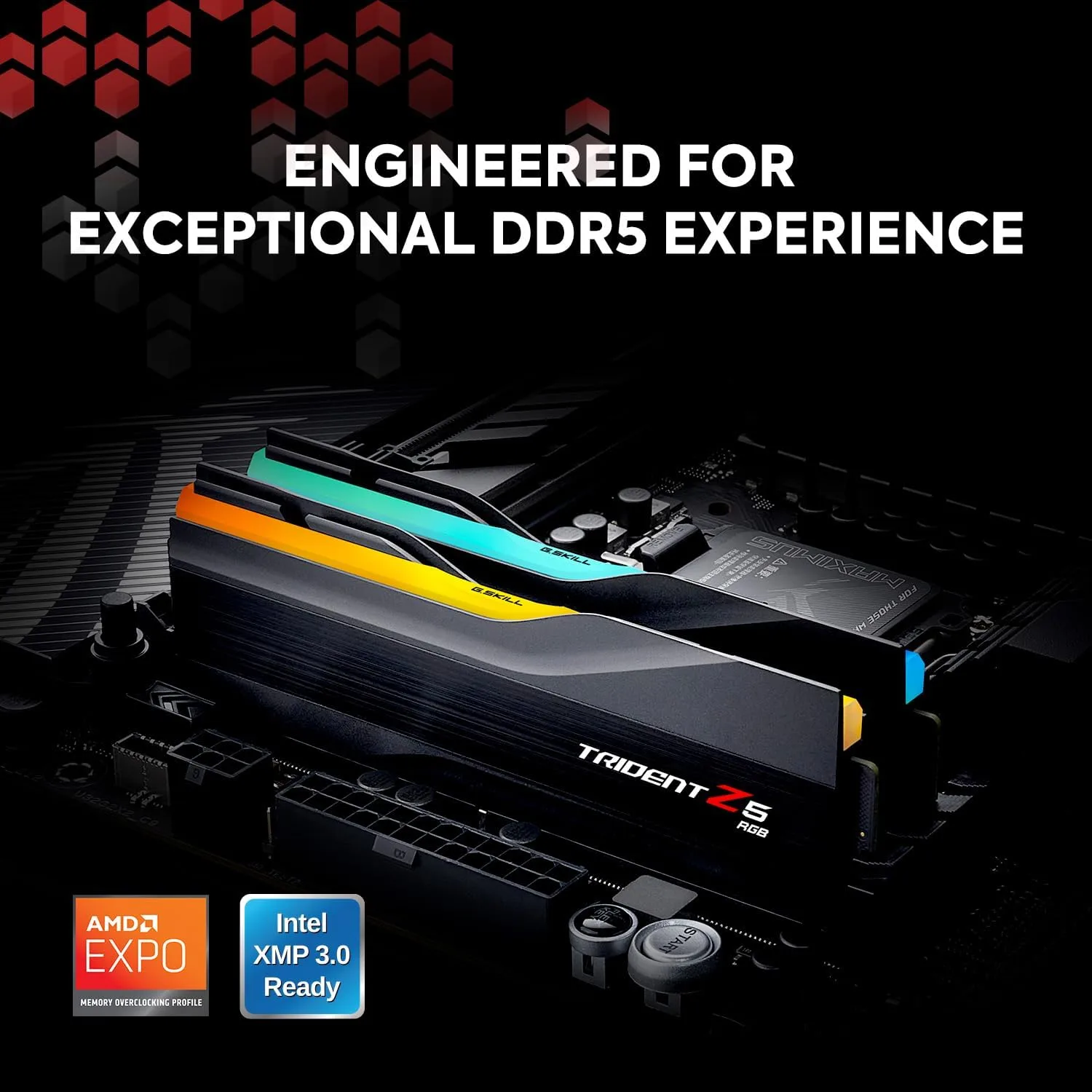 RAM G SKILL TRIDENT Z5 2X32 64GB 6400MHZ CL32 RGB BLACK