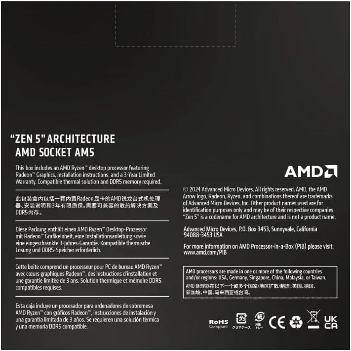 AMD RYZEN 9 9950X3D TRAY