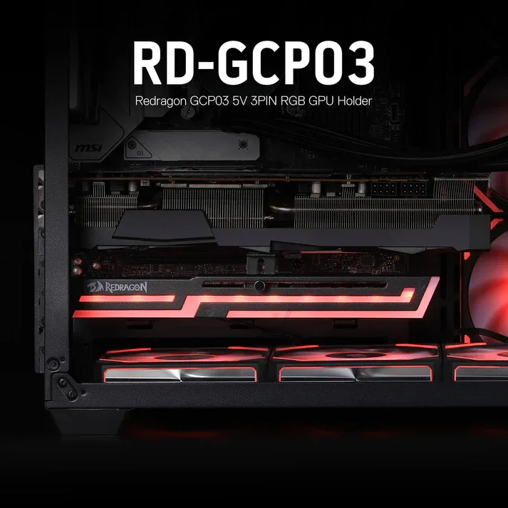 RED DRAGON GCP03 ARGB GPU Support Bracket