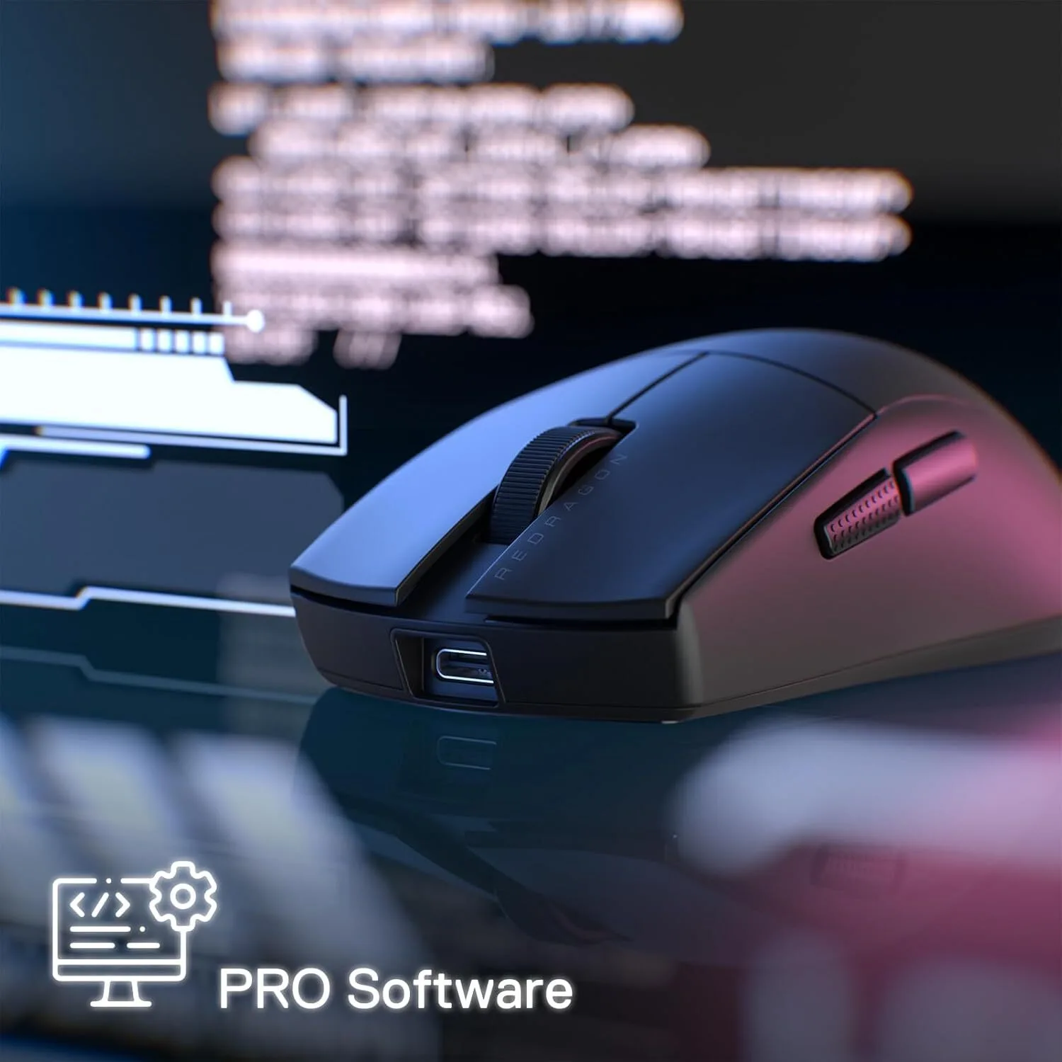 MOUSE REDRAGON KING M916 PRO 1K BLACK