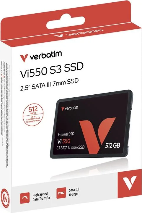 Verbatim Vi550 S3 SSD sata 512gb