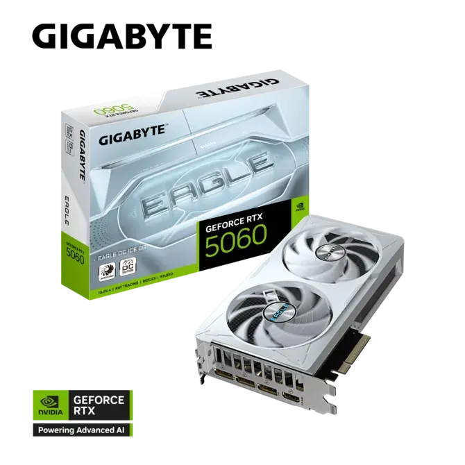 Gigabyte GeForce RTX™ 5060 EAGLE OC ICE 8G