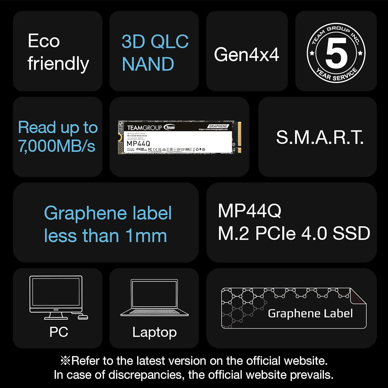 SSD TEAMGROUP MP44Q 1TB GEN 4