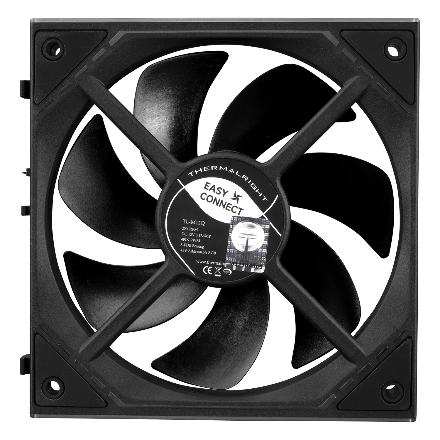 FAN THERMALRIGHT TL-M12Q KIT FORWARD BLACK
