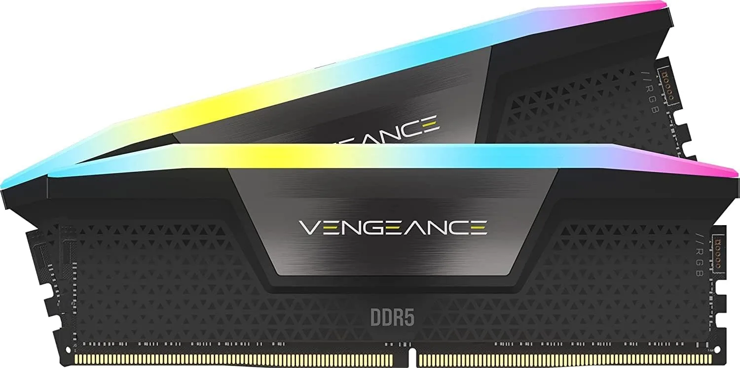 RAM CORSAIR VENGEANCE 2X16 32GB 6400MHZ RGB BLACK
