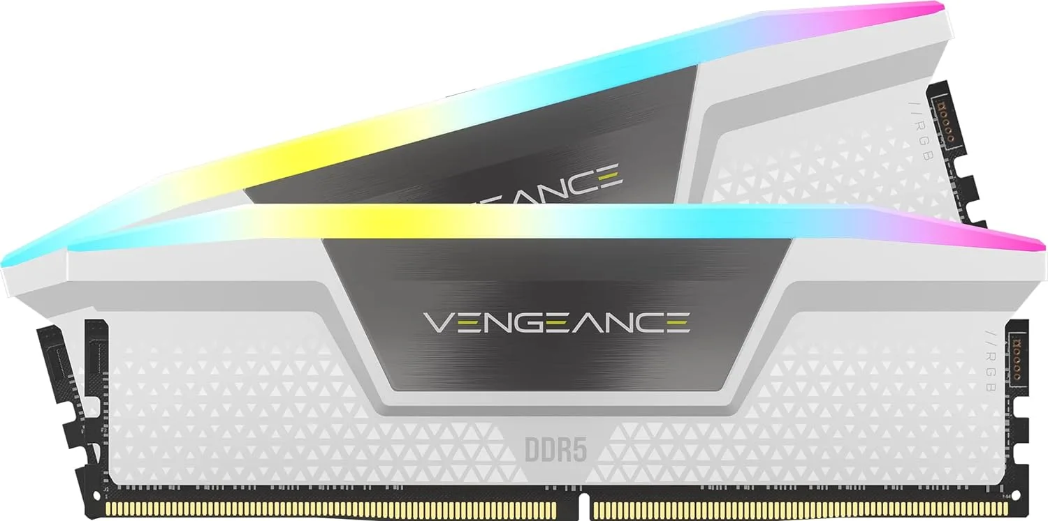 RAM CORSAIR VENGEANCE 2X16 32GB 6000MHZ RGB WHITE
